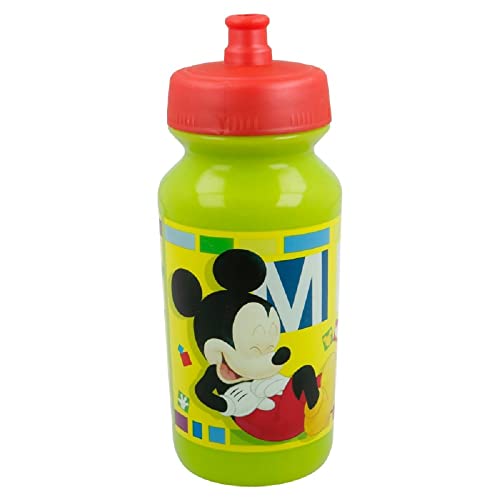 2081, Botella Sport Twister Disney Mickey Mouse Watercolors; Capacidad 390 ml; Producto de plástico; No BPA.