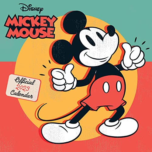 Mickey Mouse Classic 2023 Calendar, Month To View Square Wall Calendar , Official Product (Mickey Mouse Classic Square Calendar)
